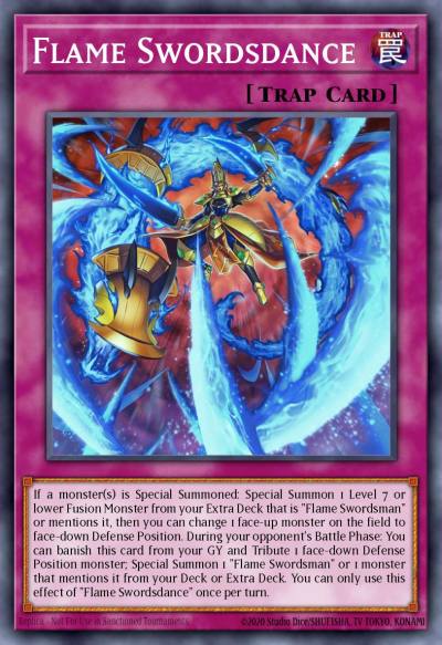 Flame Swordsdance Rare MZMI-EN010 Maze of Millennia Yugioh card