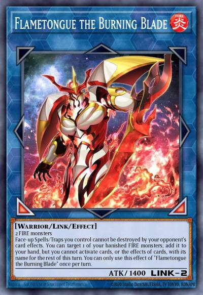 Flametongue the Burning Blade Super Rare BLZD-EN099 Blazing Dominion Yugioh card