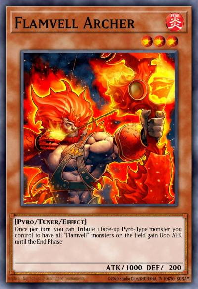 Flamvell Archer Duel Terminal Normal Parallel Rare DT01-EN071 Duel Terminal 1 Yugioh card