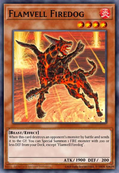 Flamvell Firedog Rare ANPR-EN037 Ancient Prophecy Yugioh card