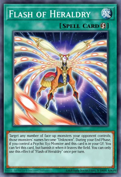 Flash of Heraldry Super Rare ALIN-EN056 Alliance Insight Yugioh card