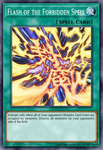 Flash of the Forbidden Spell Rare CDIP-EN038 Cyberdark Impact Yugioh card