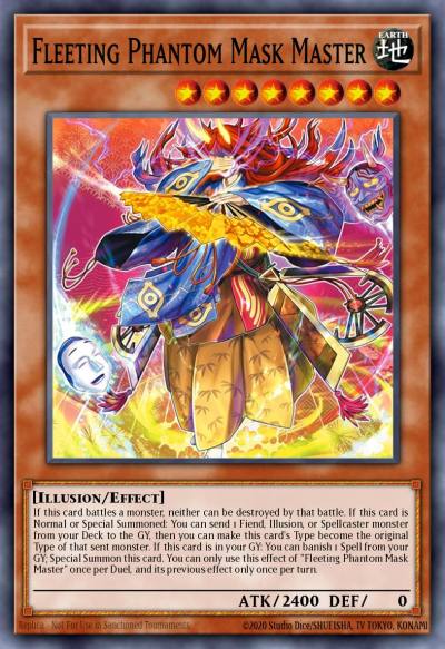 Fleeting Phantom Mask Master Common BLZD-EN023 Blazing Dominion Yugioh card