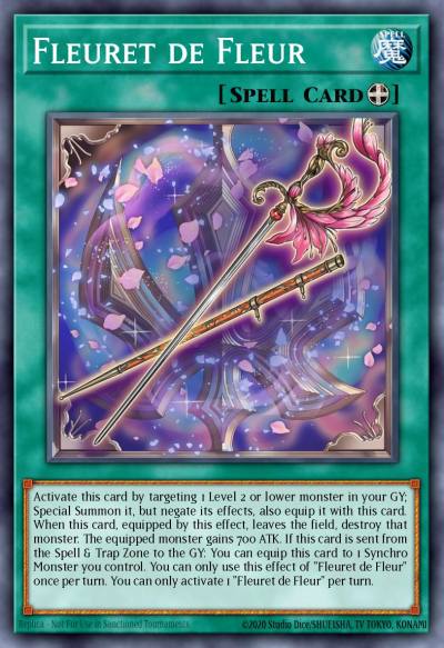 Fleuret de Fleur Super Rare LED8-EN025 Legendary Duelists Synchro Storm Yugioh card