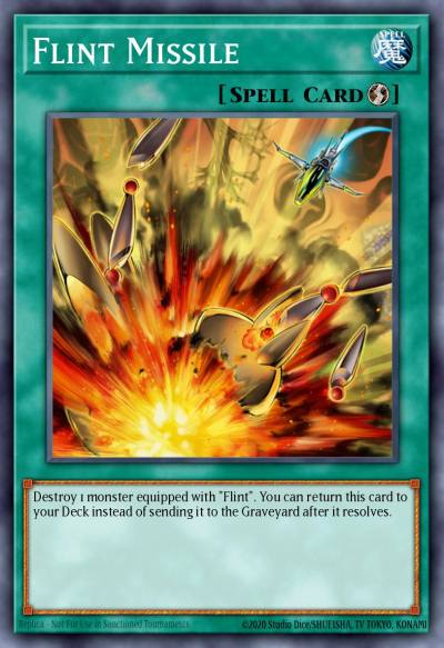 Flint Missile Common TAEV-EN055 Tactical Evolution Yugioh card