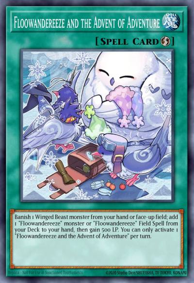 Floowandereeze and the Advent of Adventure Prismatic Secret Rare MP23-EN032 25th Anniversary Tin Dueling Heroes Mega Pack Yugioh card