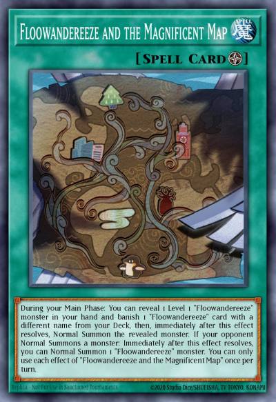 Floowandereeze and the Magnificent Map Prismatic Secret Rare MP22-EN220 2022 Tin of the Pharaohs Gods Yugioh card