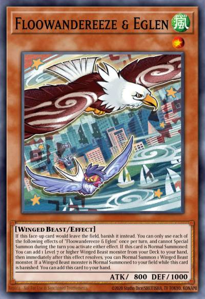 Floowandereeze and Eglen Rare MP22-EN195 2022 Tin of the Pharaohs Gods Yugioh card