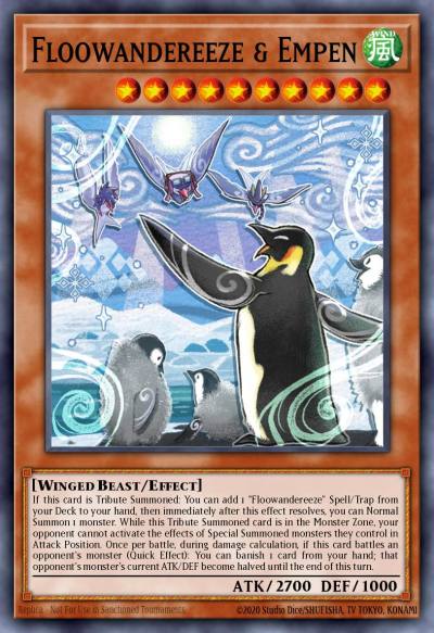 Floowandereeze and Empen Super Rare MP22-EN198 2022 Tin of the Pharaohs Gods Yugioh card