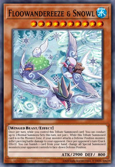 Floowandereeze and Snowl Rare MP22-EN193 2022 Tin of the Pharaohs Gods Yugioh card