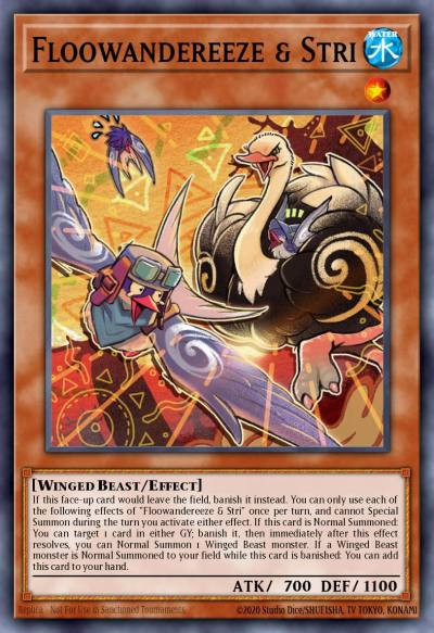 Floowandereeze and Stri Super Rare MP22-EN196 2022 Tin of the Pharaohs Gods Yugioh card