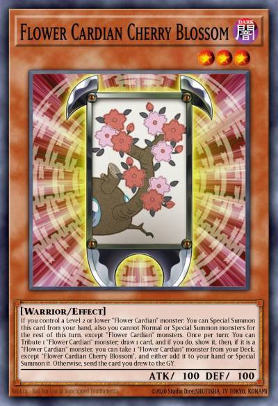 Flower Cardian Cherry Blossom Ultra Rare BLAR-EN029 Battles of Legend Armageddon Yugioh card