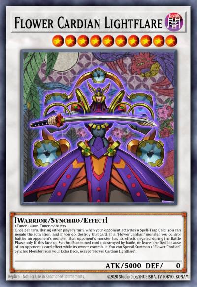 Flower Cardian Lightflare Rare RATE-EN045 Raging Tempest Yugioh card