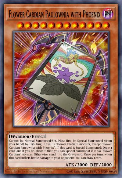 Flower Cardian Paulownia with Phoenix Common DLCS-EN134 Dragons of Legend The Complete Series Yugioh card