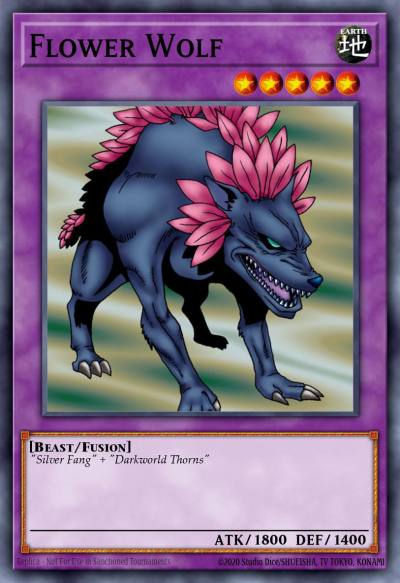 Flower Wolf Rare LOB-107 Legend of Blue Eyes White Dragon Yugioh card