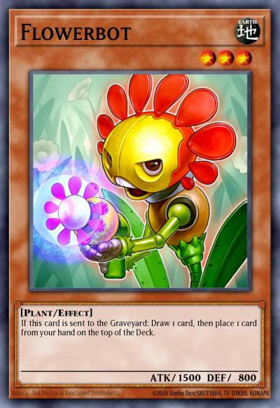Flowerbot Super Rare WSUP-EN036 World Superstars Yugioh card