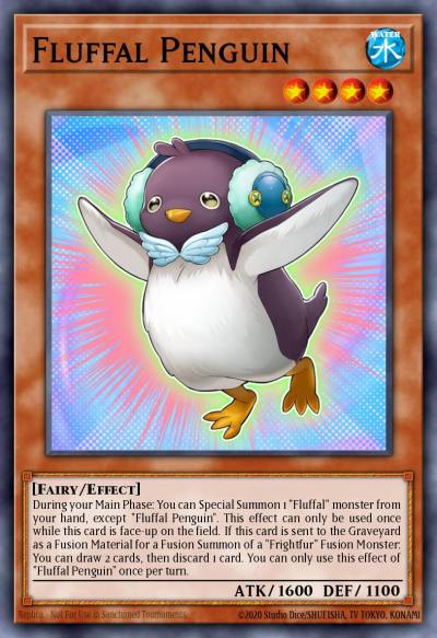Fluffal Penguin Super Rare FUEN-EN015 Fusion Enforcers Yugioh card