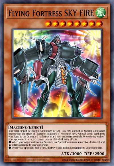 Flying Fortress SKY FIRE Rare CRMS-EN016 Crimson Crisis Yugioh card