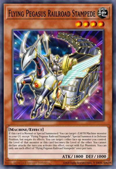 Flying Pegasus Railroad Stampede Common LDS2-EN122 Legendary Duelists Season 2 Yugioh card