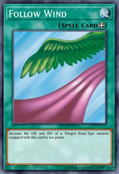 Follow Wind Short Print LOB-098 Legend of Blue Eyes White Dragon Yugioh card