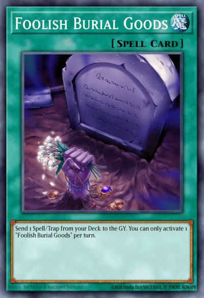 Foolish Burial Goods Secret Rare MP17-EN218 2017 Mega-Tin Mega Pack Yugioh card