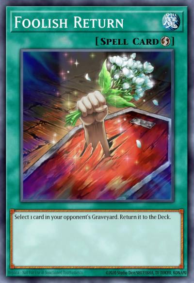 Foolish Return Ultra Rare MAMA-EN084 Magnificent Mavens Yugioh card