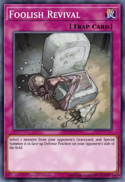 Foolish Revival Common GLAS-EN079 Gladiators Assault Yugioh card