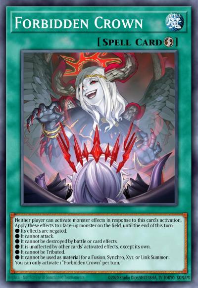 Forbidden Crown Secret Rare BPRO-EN067 Burst Protocol Yugioh card