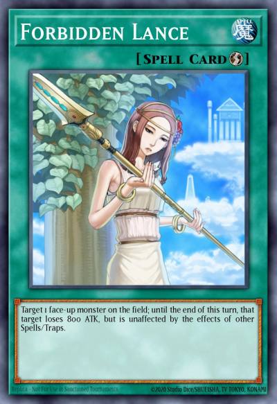 Forbidden Lance Collector's Rare RA02-EN058 25th Anniversary Rarity Collection II Yugioh card