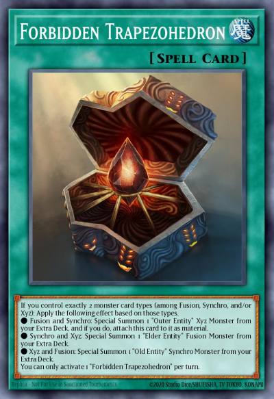 Forbidden Trapezohedron Secret Rare SHVA-EN019 Shadows in Valhalla Yugioh card