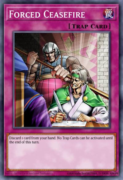 Forced Ceasefire Rare DR3-EN180 Dark Revelation Volume 3 Yugioh card