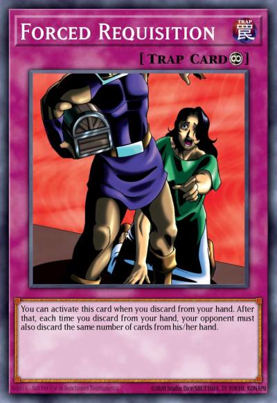 Forced Requisition Common DB1-EN080 Dark Beginning 1 Yugioh card