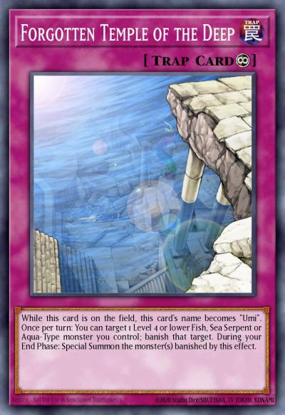 Forgotten Temple of the Deep Common ABPF-EN076 Absolute Powerforce Yugioh card