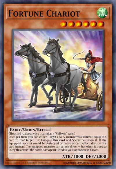 Fortune Chariot Super Rare SHVA-EN005 Shadows in Valhalla Yugioh card