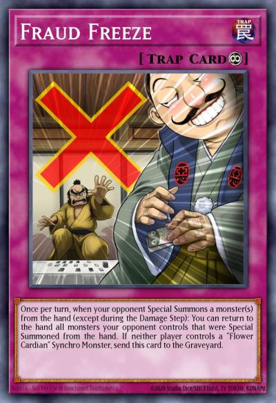 Fraud Freeze Common INOV-EN070 Invasion Vengeance Yugioh card