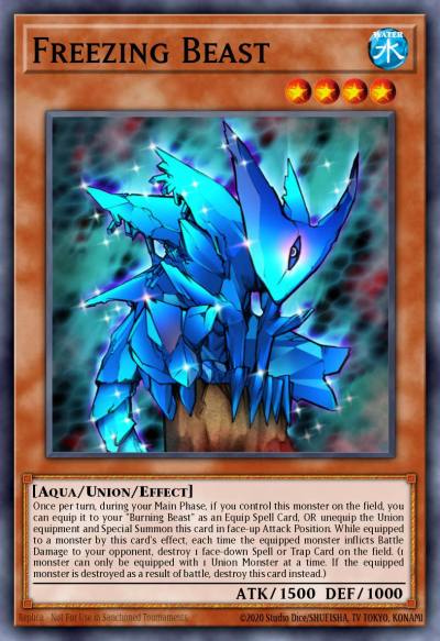 Freezing Beast Common DR1-EN072 Dark Revelation Volume 1 Yugioh card