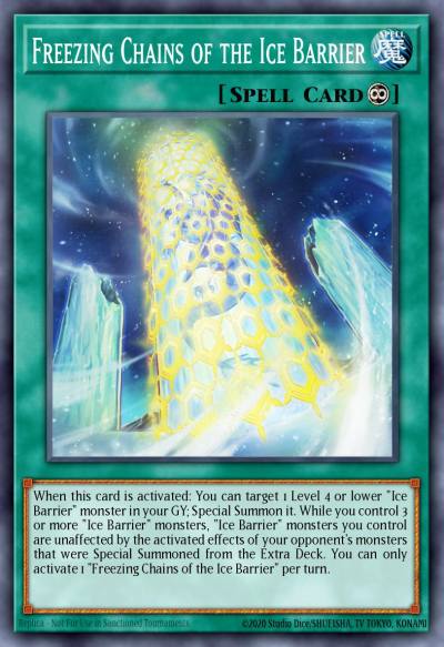 Freezing Chains of the Ice Barrier Ultra Rare BLTR-EN103 Battles of Legend Terminal Revenge Yugioh card
