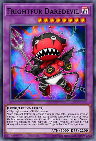 Frightfur Daredevil Super Rare DPDG-EN006 Duelist Pack Dimensional Guardians Yugioh card