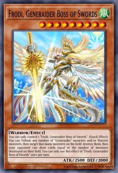 Frodi Generaider Boss of Swords Super Rare MYFI-EN028 Mystic Fighters Yugioh card