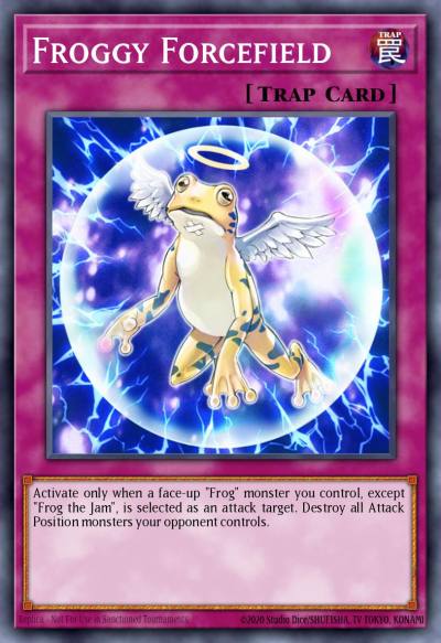 Froggy Forcefield Rare LODT-EN073 Light of Destruction Yugioh card