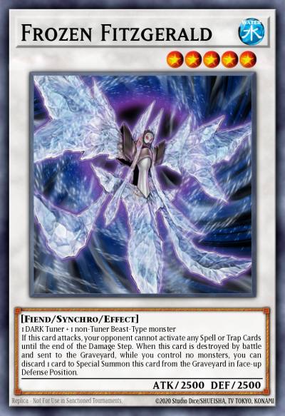 Frozen Fitzgerald Secret Rare DPCT-EN005 Duelist Pack Collection Tin 2011 Yugioh card