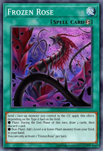 Frozen Rose Ultra Rare LDS2-EN119 Legendary Duelists Season 2 Yugioh card