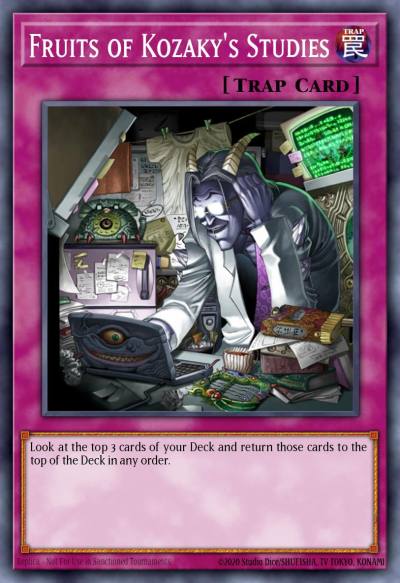 Fruits of Kozakys Studies Common DR3-EN113 Dark Revelation Volume 3 Yugioh card