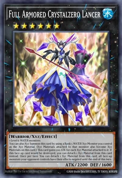 Full Armored Crystalzero Lancer Ultra Rare DUSA-EN007 Duelist Saga Yugioh card