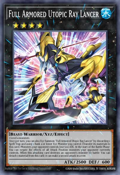 Full Armored Utopic Ray Lancer Secret Rare BLTR-EN003 Battles of Legend Terminal Revenge Yugioh card