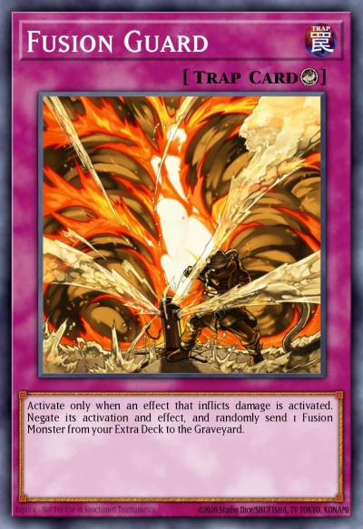 Fusion Guard Super Rare DP04-EN030 Duelist Pack Zane Truesdale Yugioh card