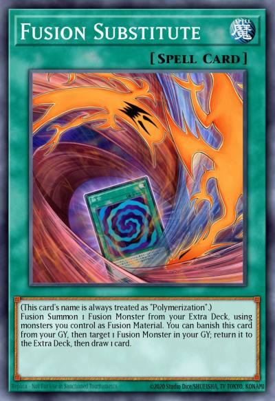 Fusion Substitute Super Rare FUEN-EN041 Fusion Enforcers Yugioh card