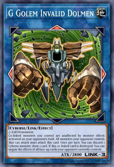 G Golem Invalid Dolmen Secret Rare BLCR-EN044 Battles of Legend Crystal Revenge Yugioh card