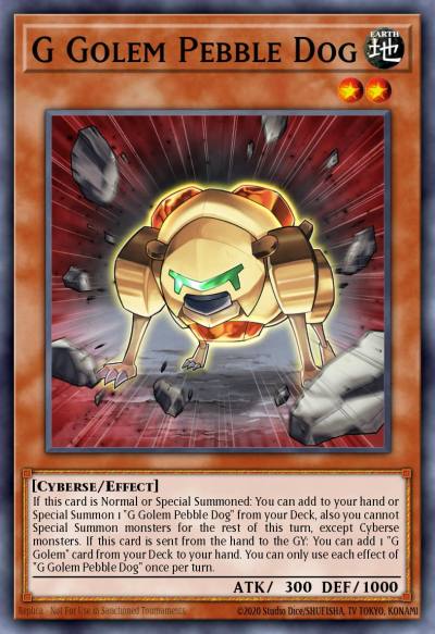 G Golem Pebble Dog Ultra Rare BLCR-EN041 Battles of Legend Crystal Revenge Yugioh card