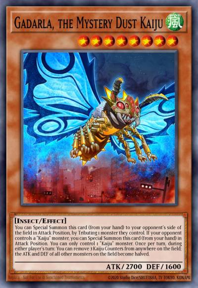 Gadarla the Mystery Dust Kaiju Rare MP16-EN234 2016 Mega-Tin Mega Pack Yugioh card